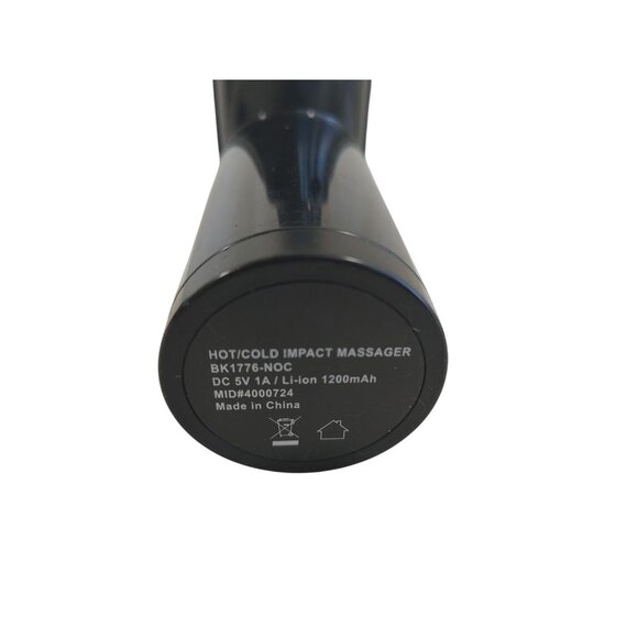 Brookstone Rechargeable Hot Cold Impact Massager w 2 Attachments 5.75"x5.5" - Picture 4 of 5